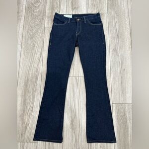 imogene + willie Handmade Flare Jeans Raw Indigo Denim Size 29 USA Made